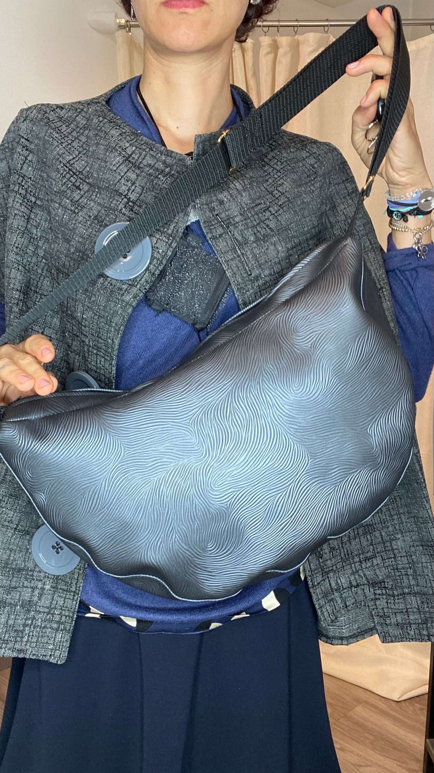 Borsa Luna London Grey grande