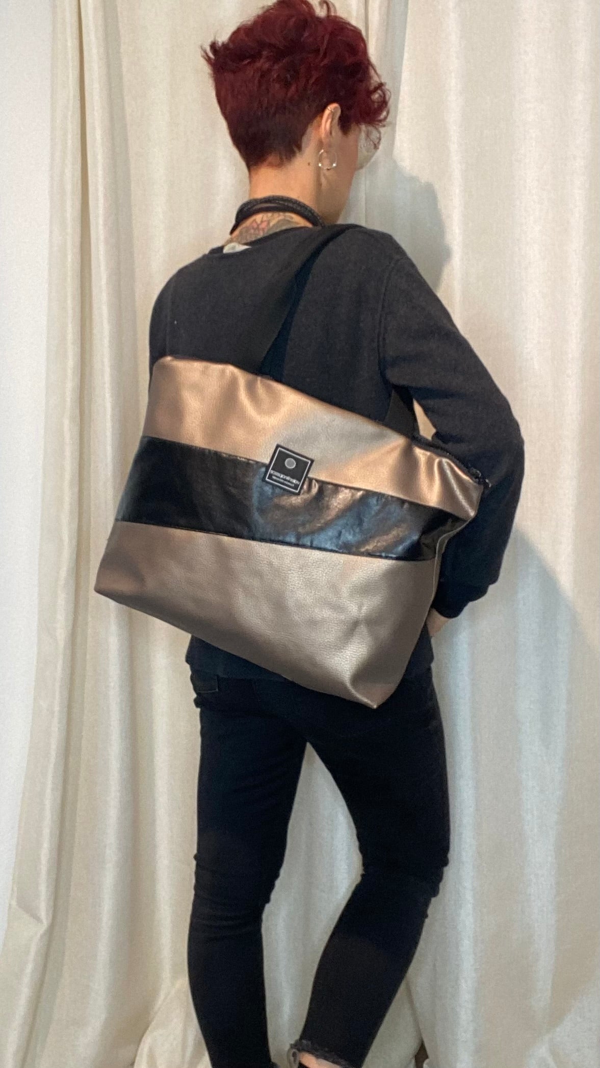 Borsa maxi Patchwork