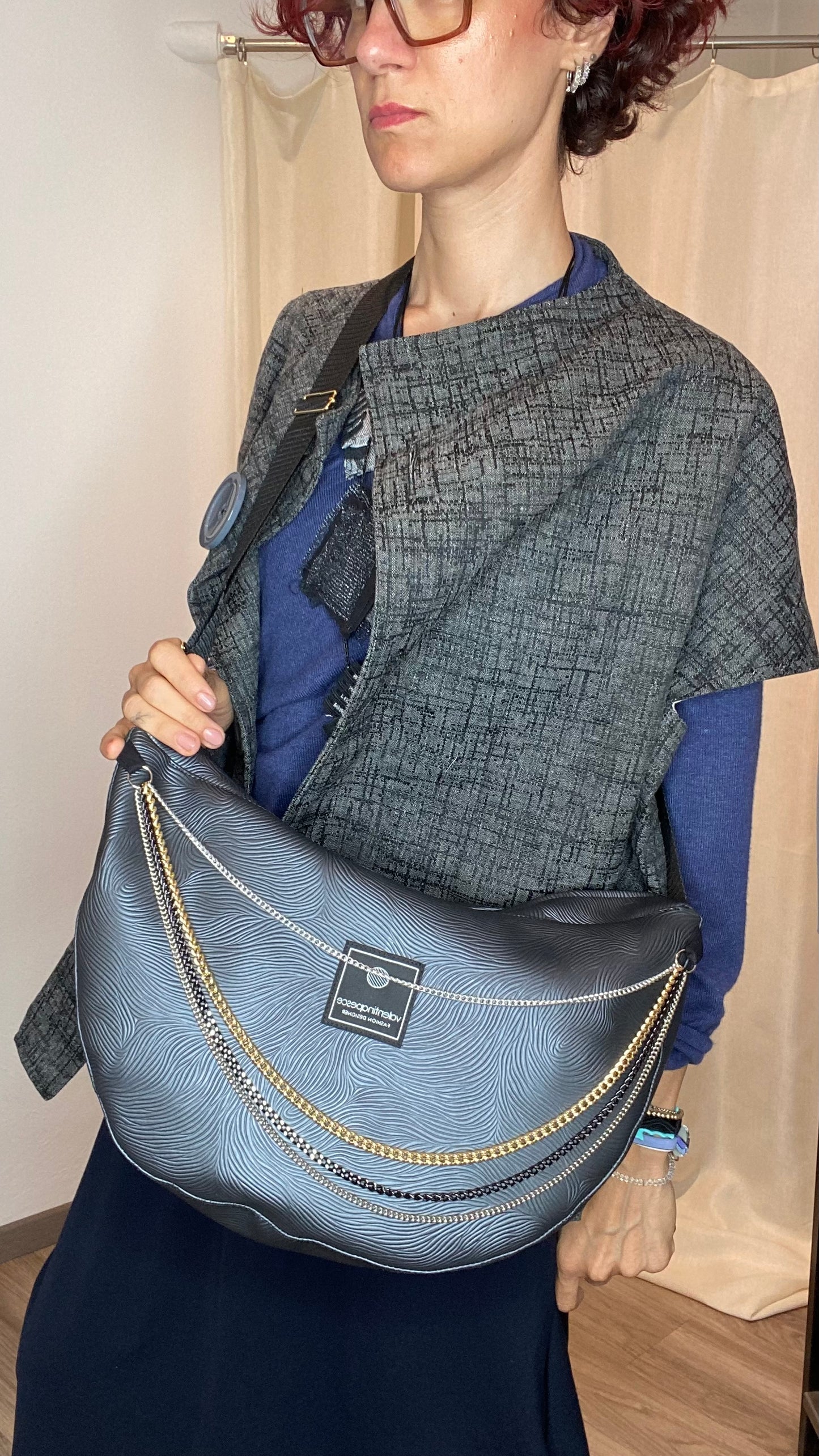 Borsa Luna London Grey grande