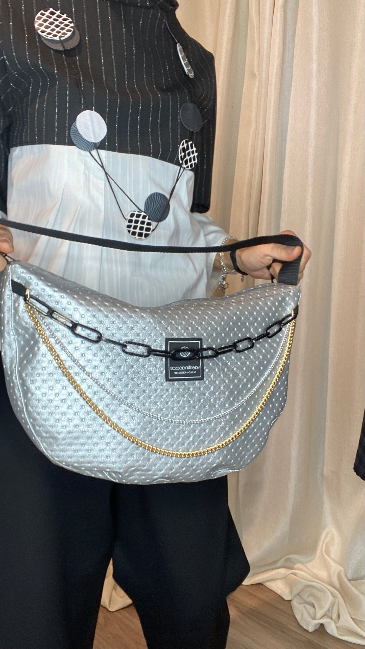 Borsa Silver Luna grande
