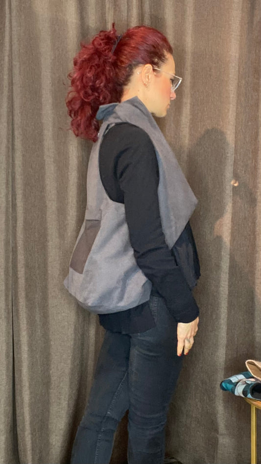 Zaino/gilet grigio