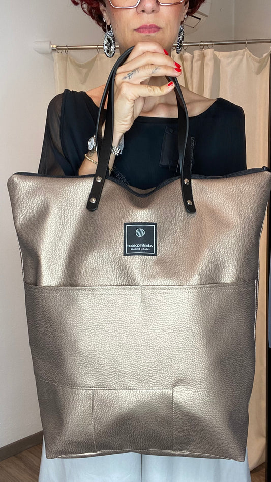 Borsa maxi Bronzo