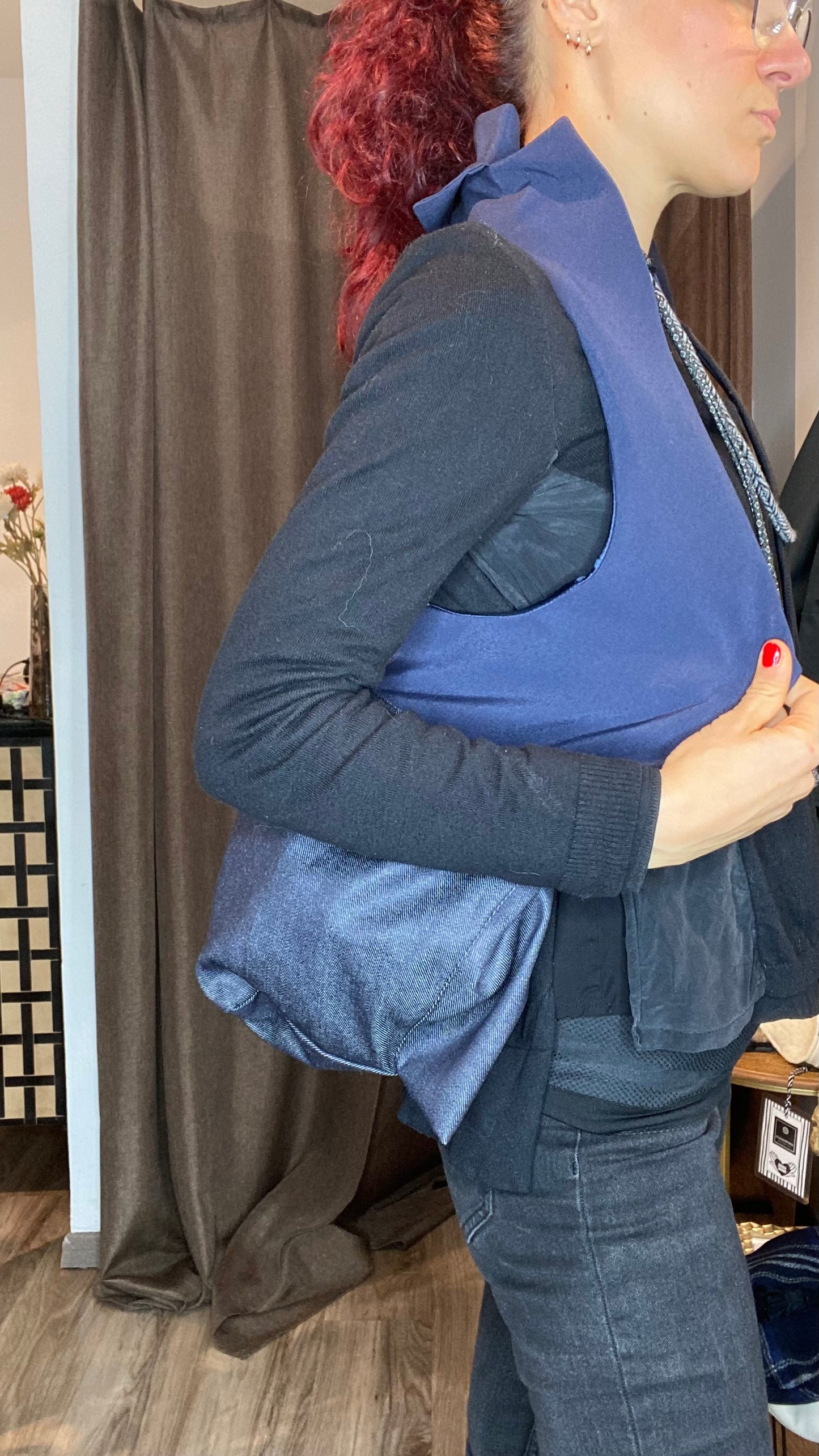 Zaino/gilet blu