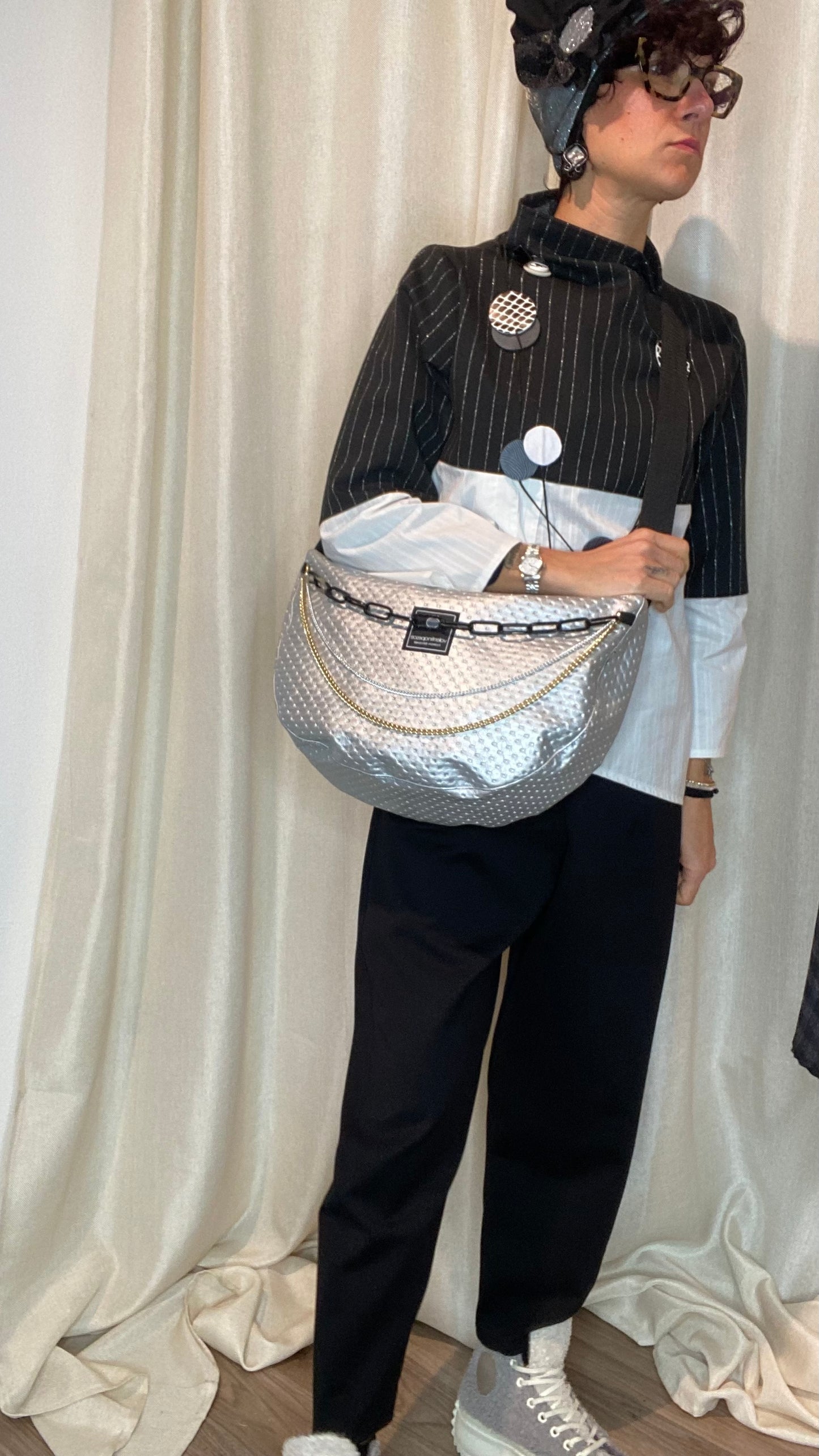 Borsa Silver Luna grande