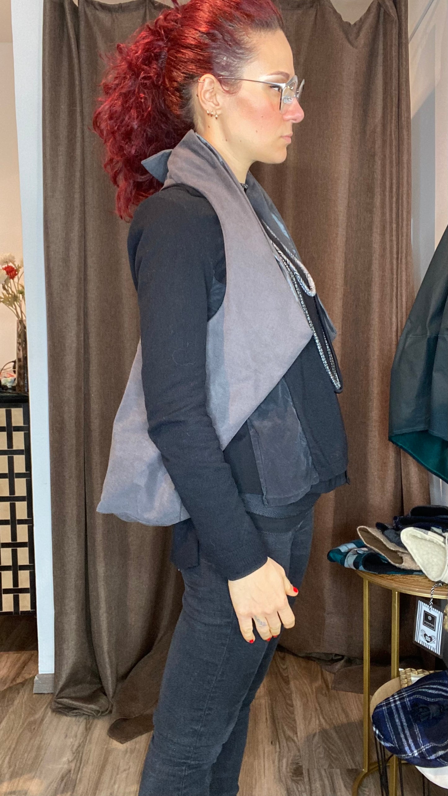 Zaino/gilet grigio