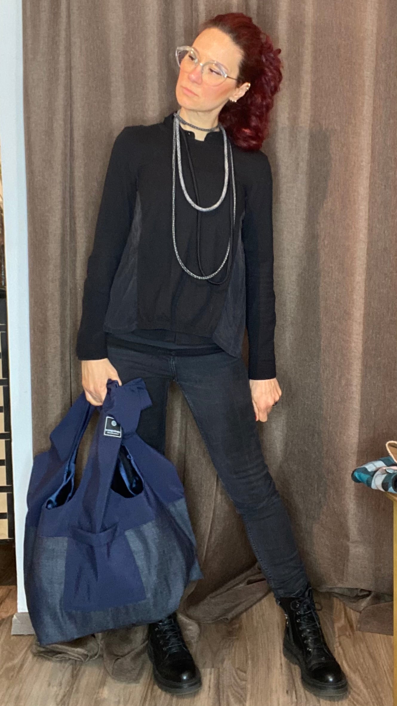 Zaino/gilet blu