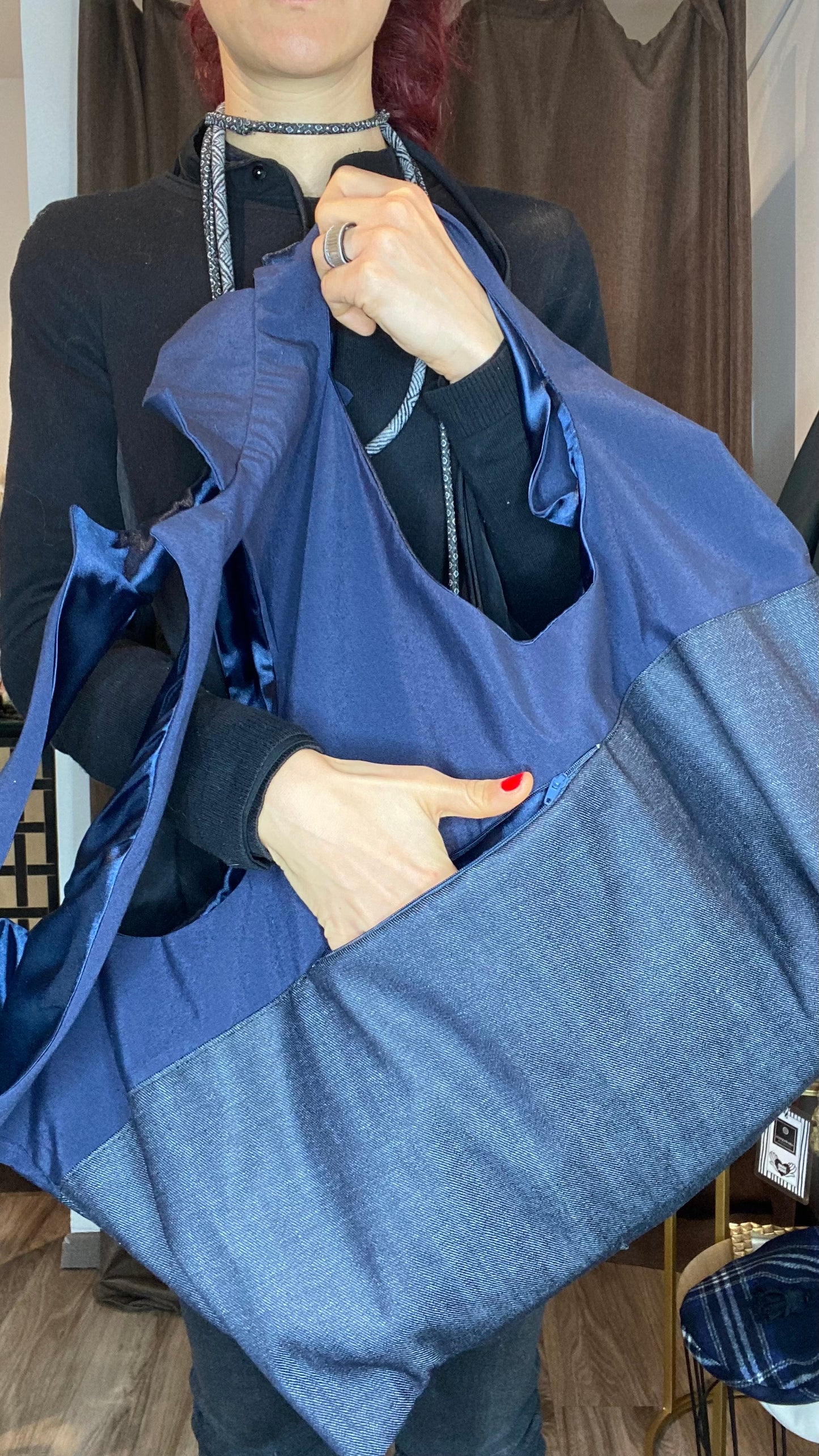 Zaino/gilet blu