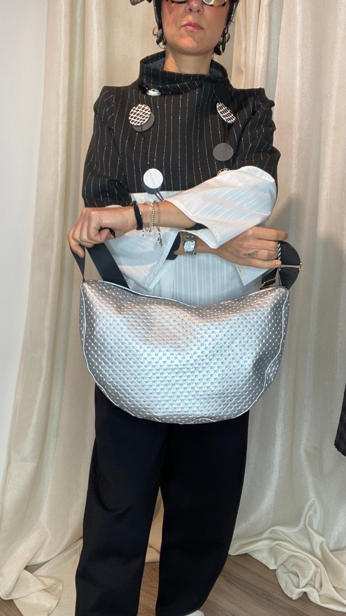 Borsa Silver Luna grande