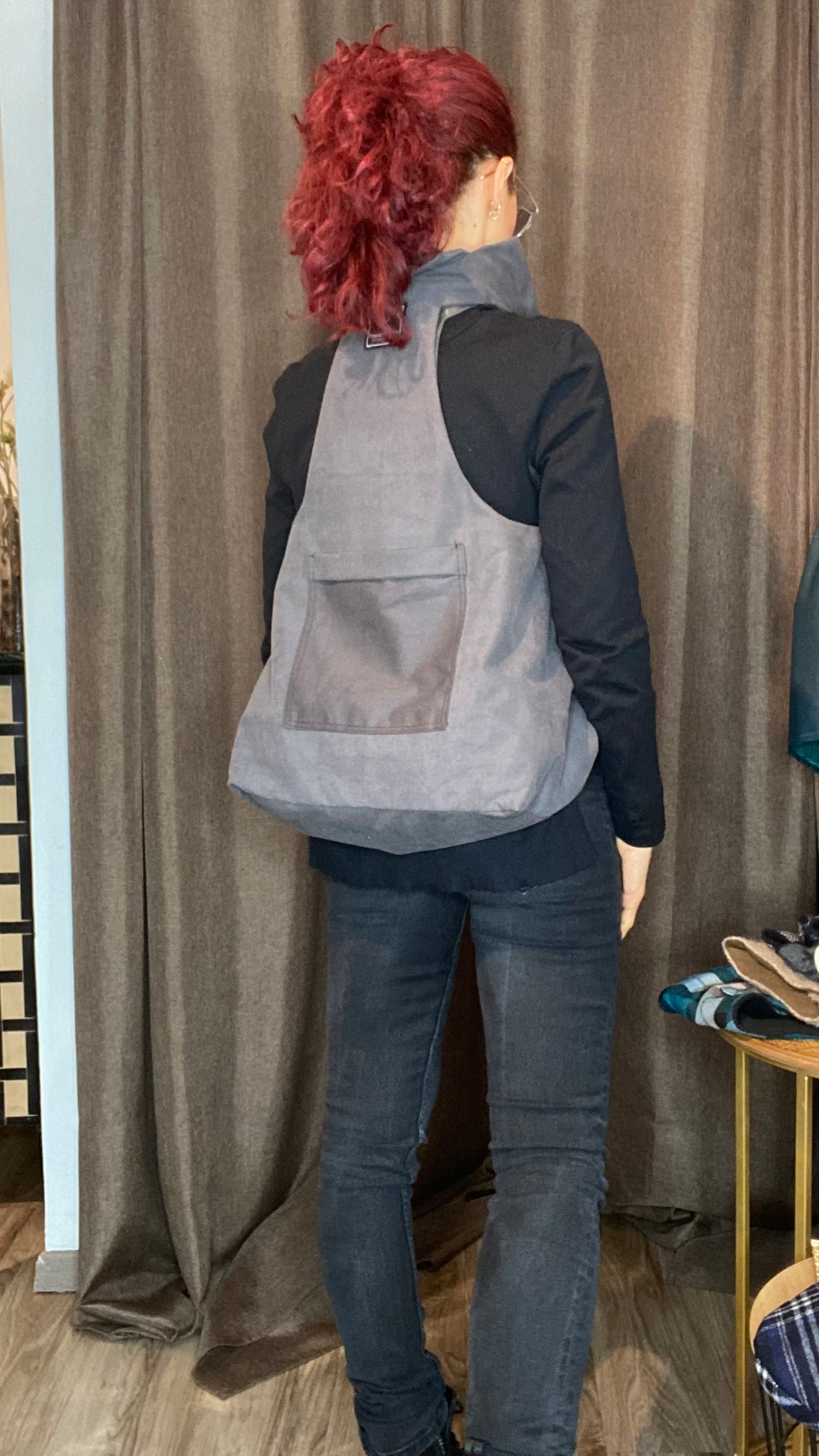Zaino/gilet grigio
