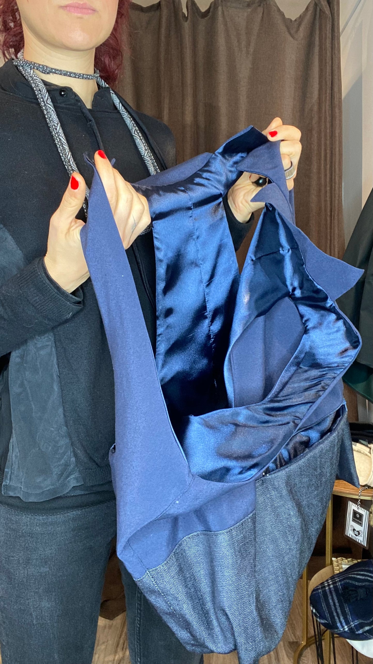Zaino/gilet blu