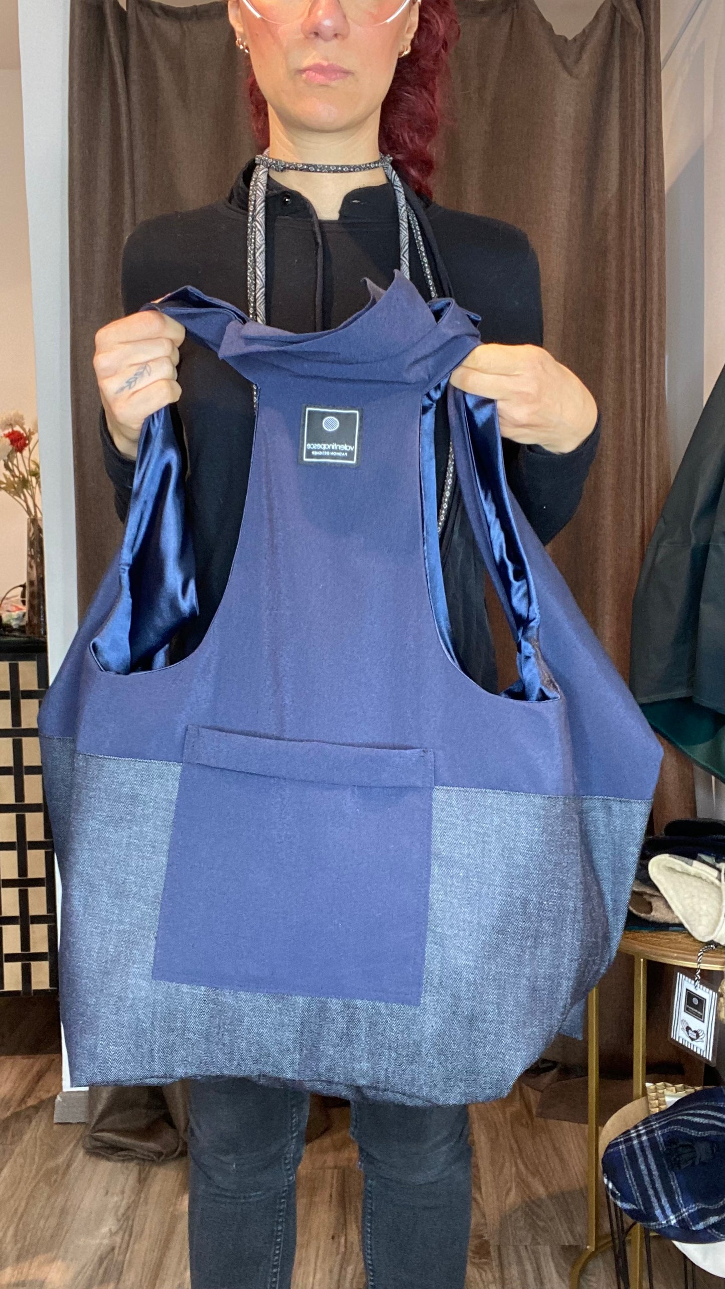 Zaino/gilet blu