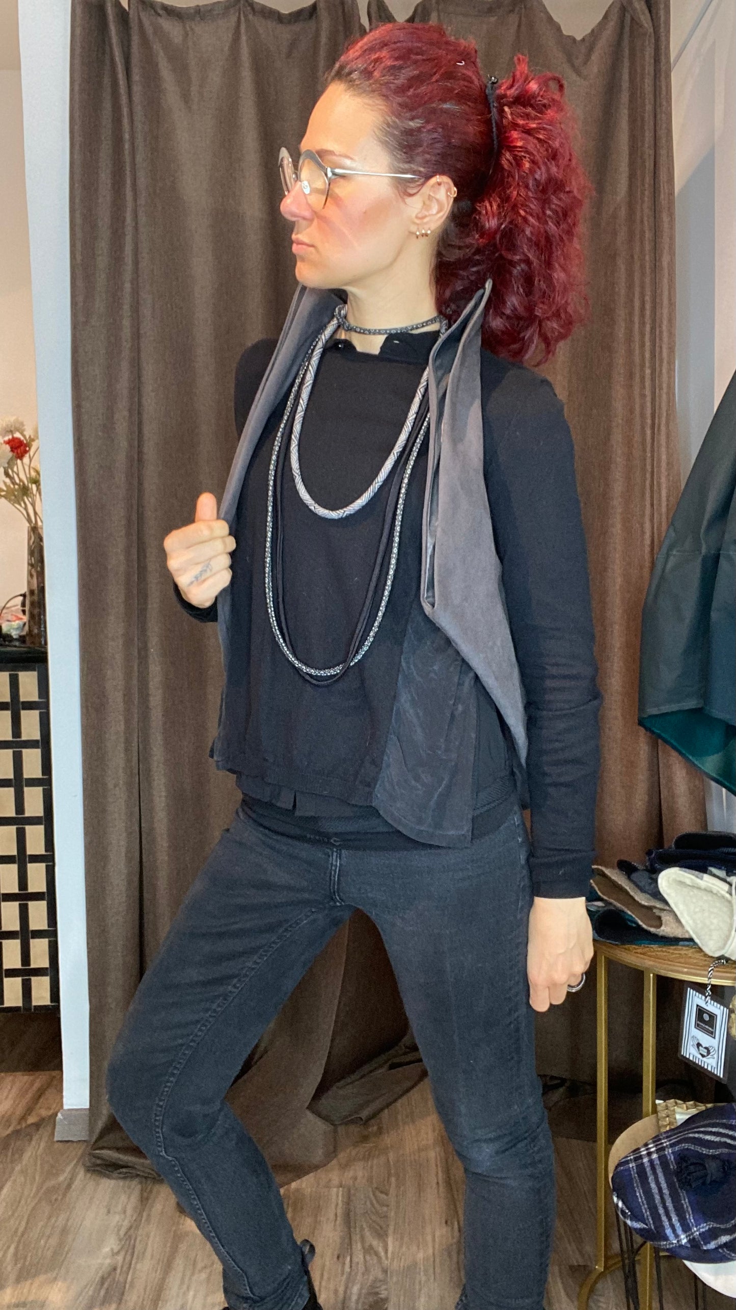 Zaino/gilet grigio