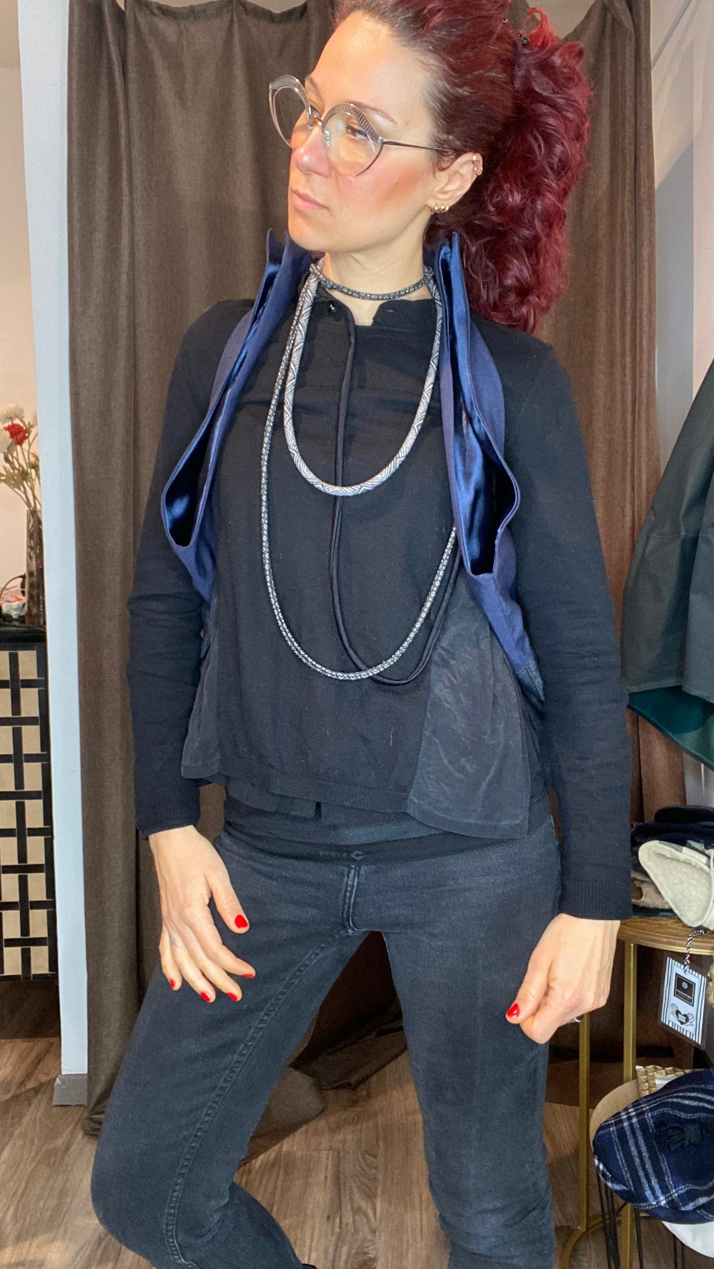 Zaino/gilet blu