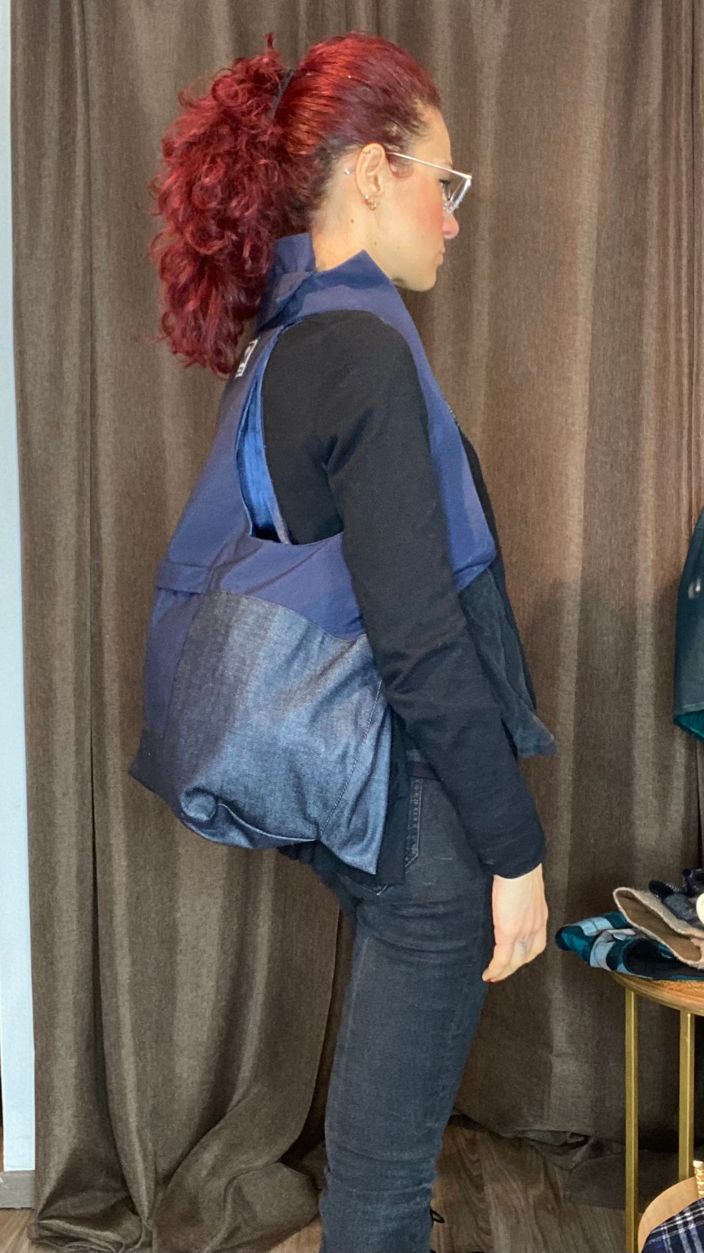 Zaino/gilet blu