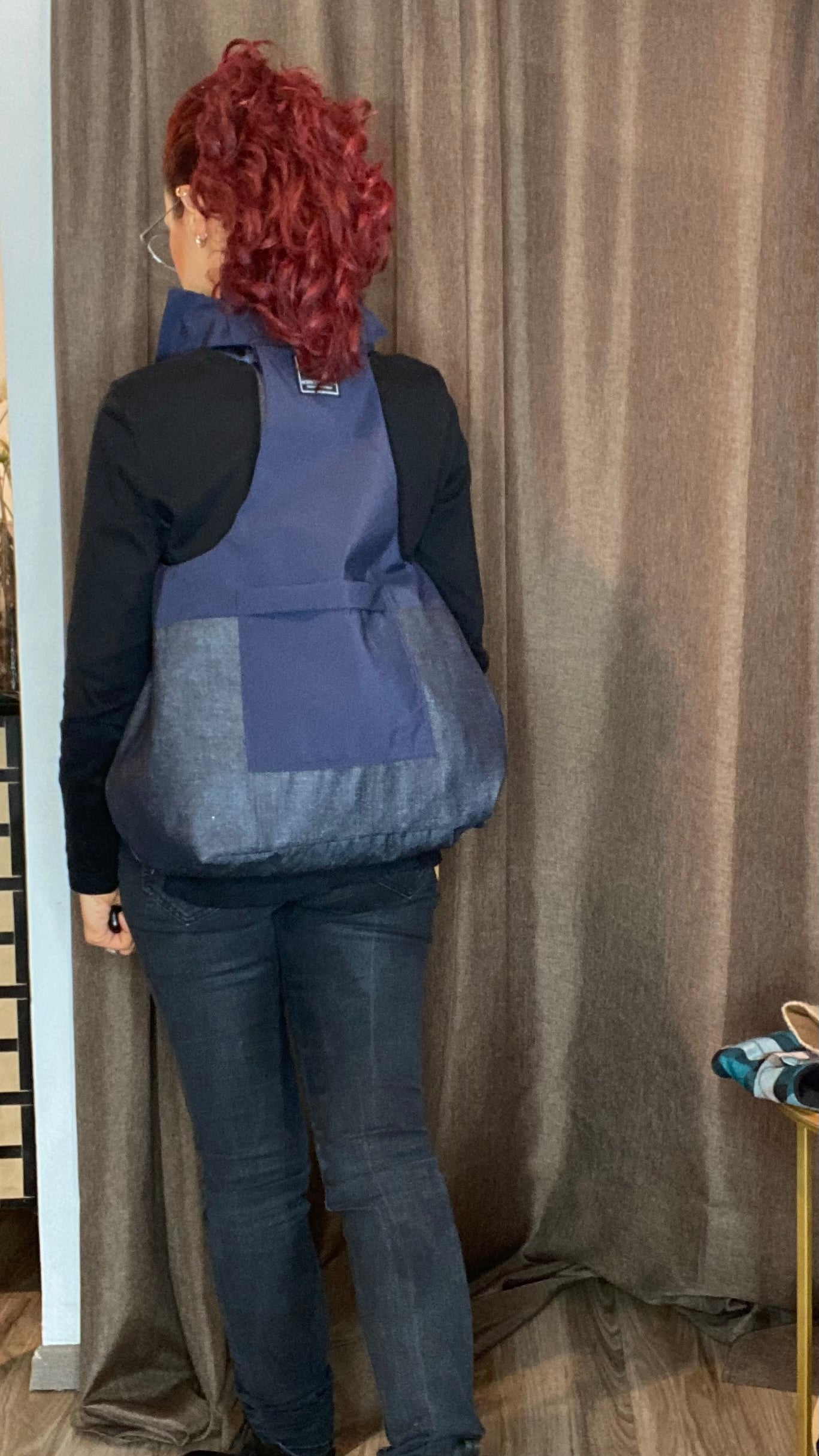 Zaino/gilet blu