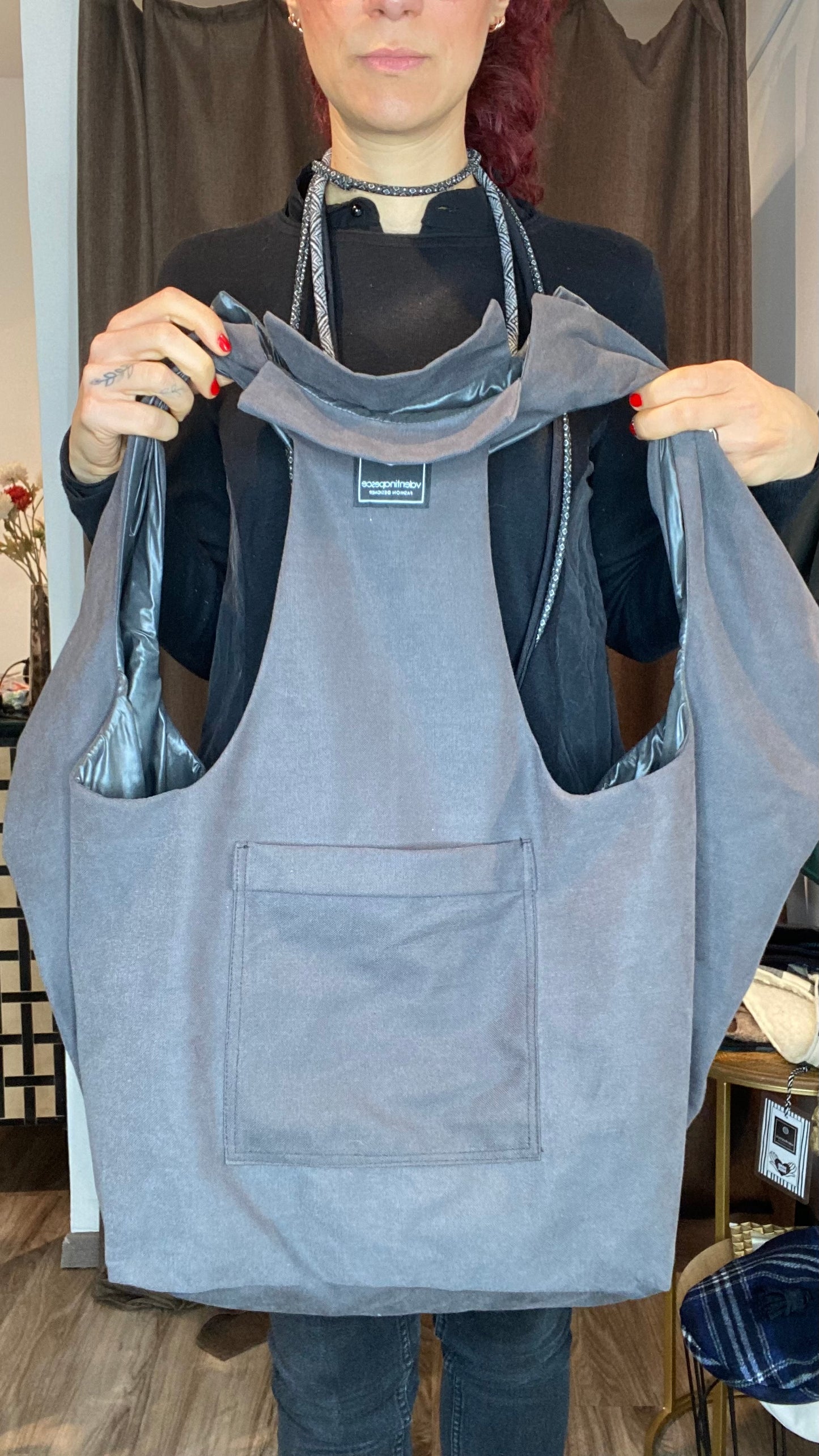 Zaino/gilet grigio