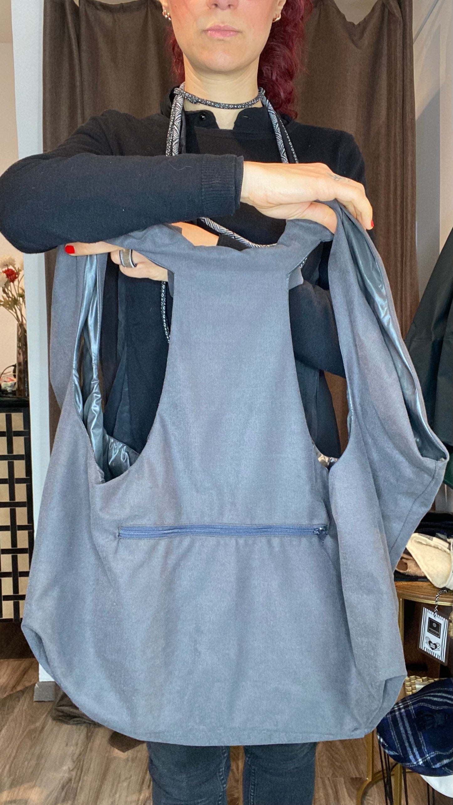 Zaino/gilet grigio