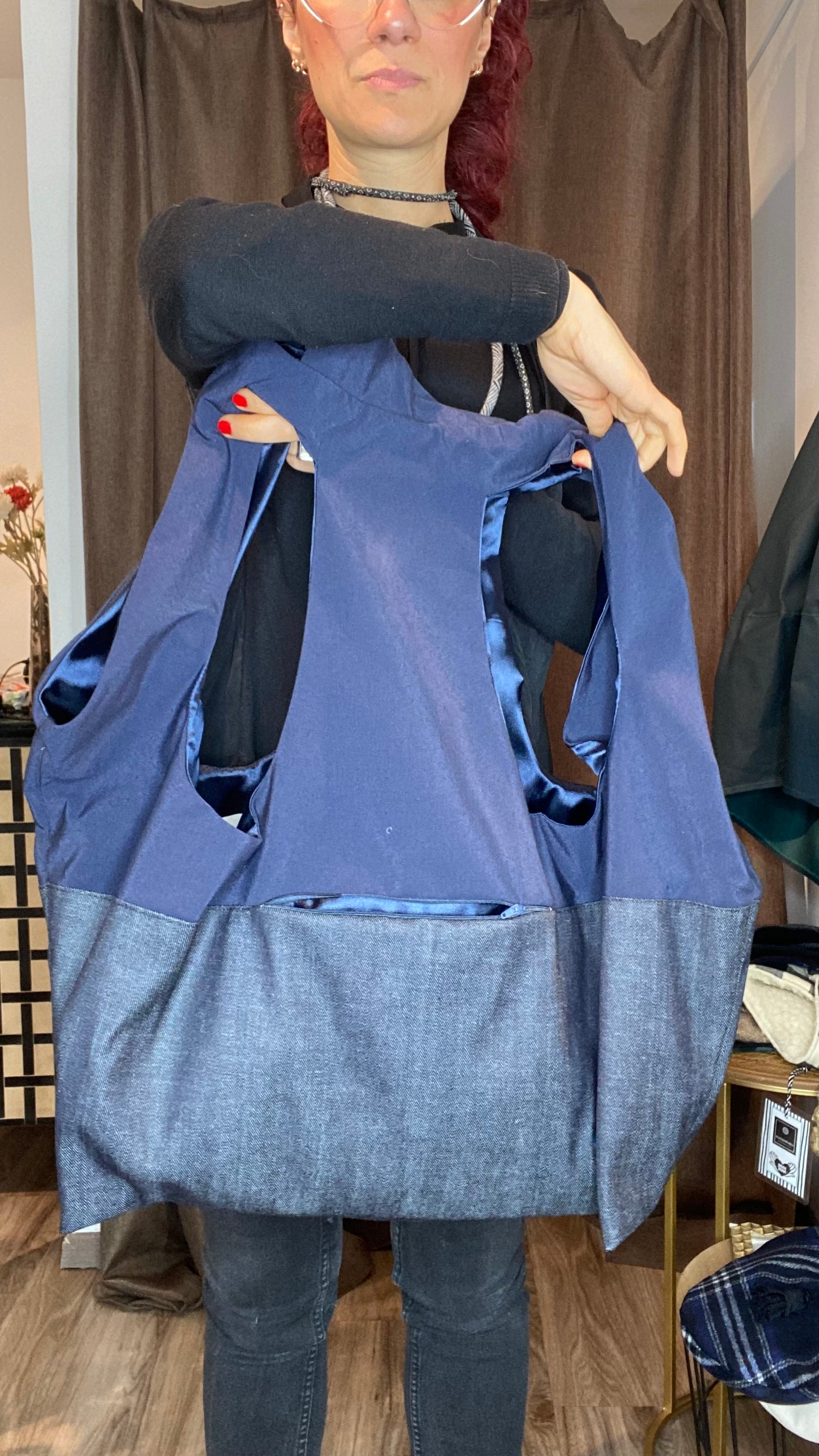 Zaino/gilet blu