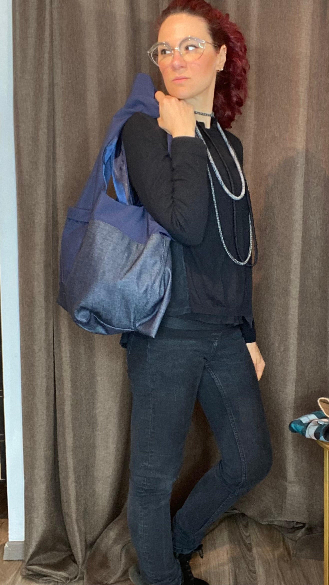 Zaino/gilet blu