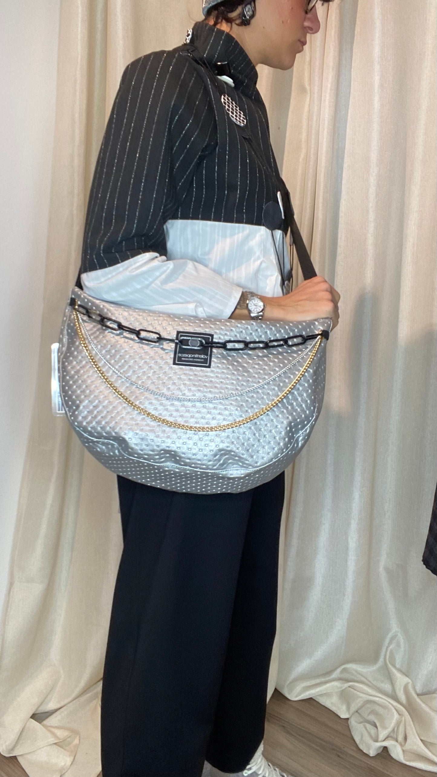Borsa Silver Luna grande