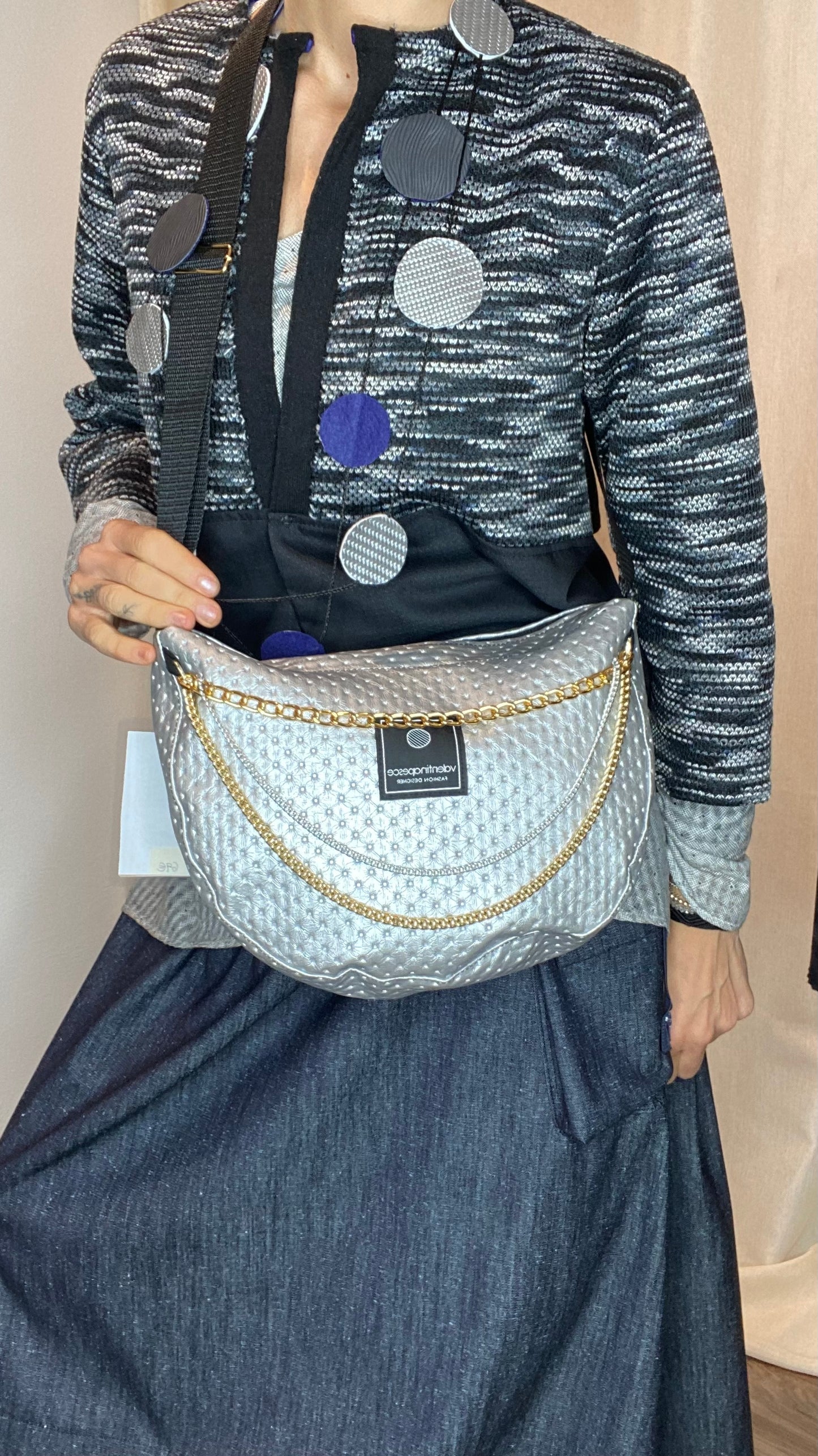 Borsa Silver Luna piccola